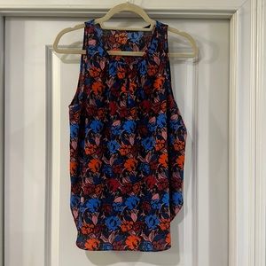 Floral sleeveless blouse